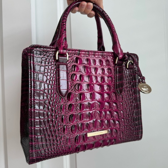 Brahmin Cami Satchel Sugar Plum Melbourne Leather - Picture 3 of 8